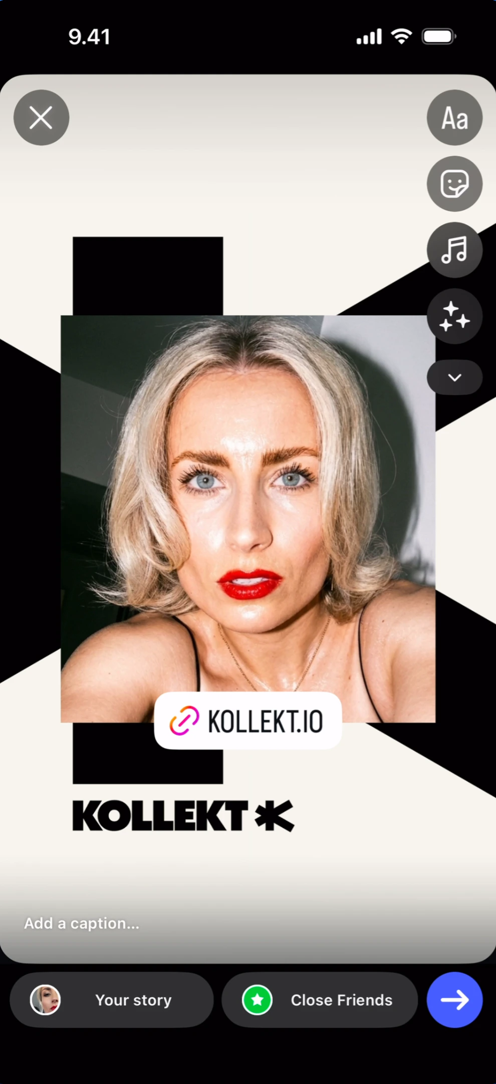 Final story with link sticker