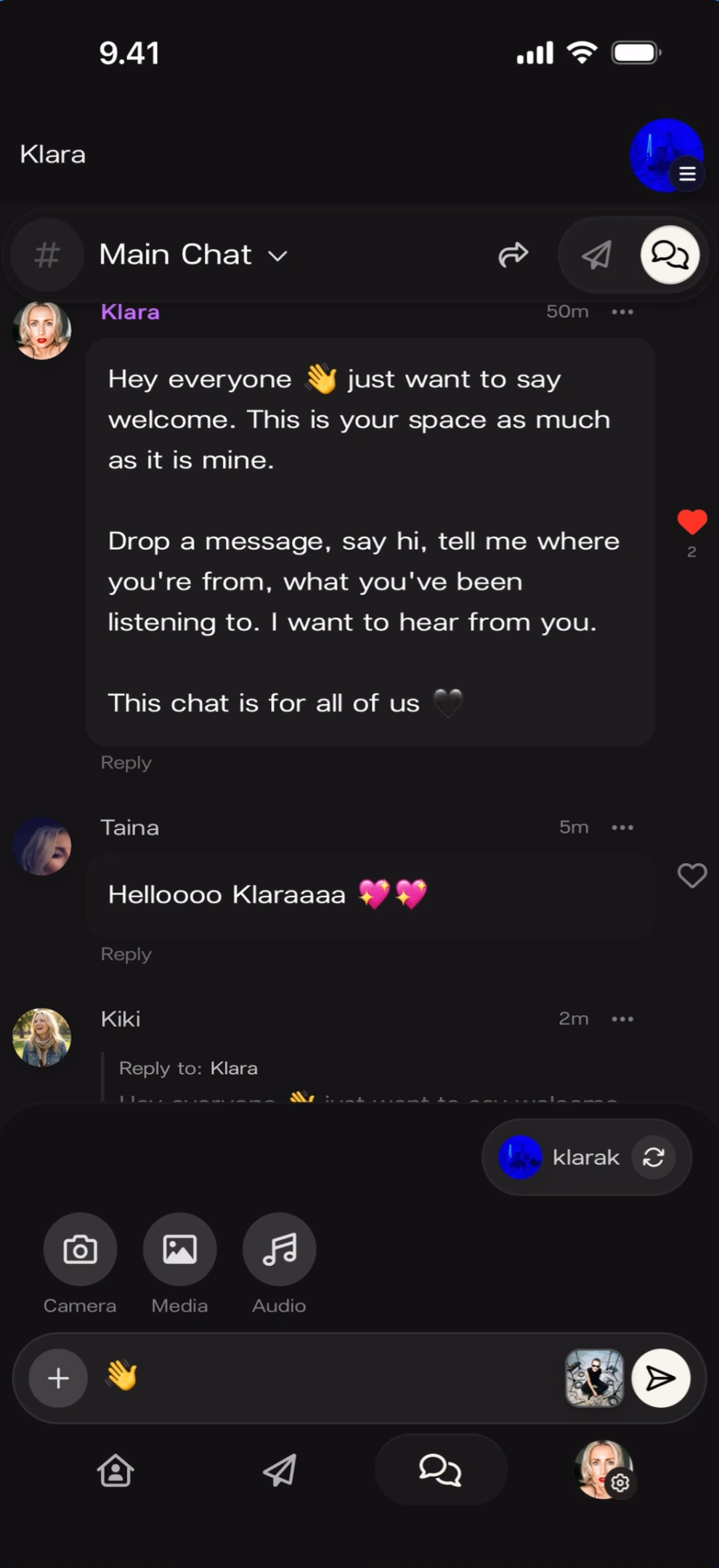 Personal identity selected