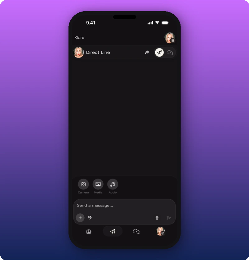 Attachment options expanded