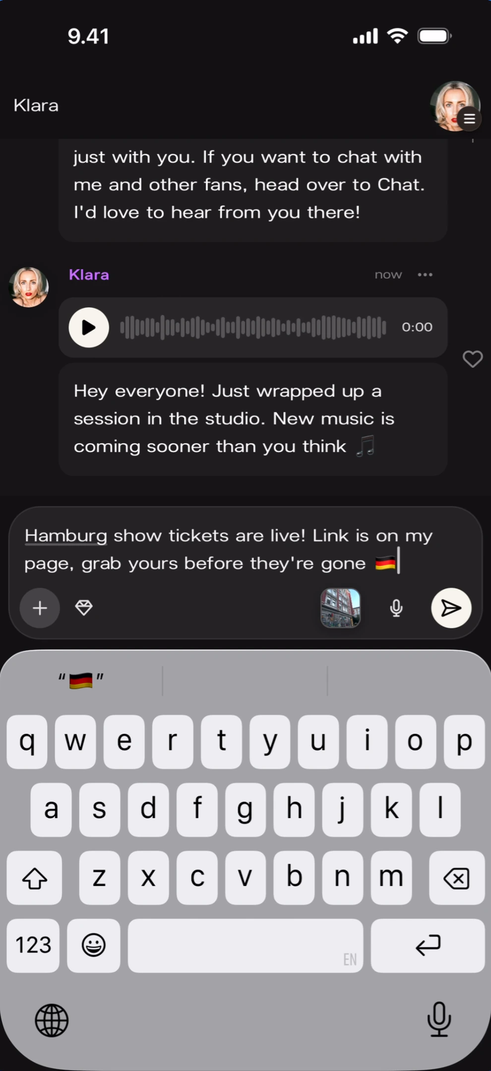 Composing with text and media