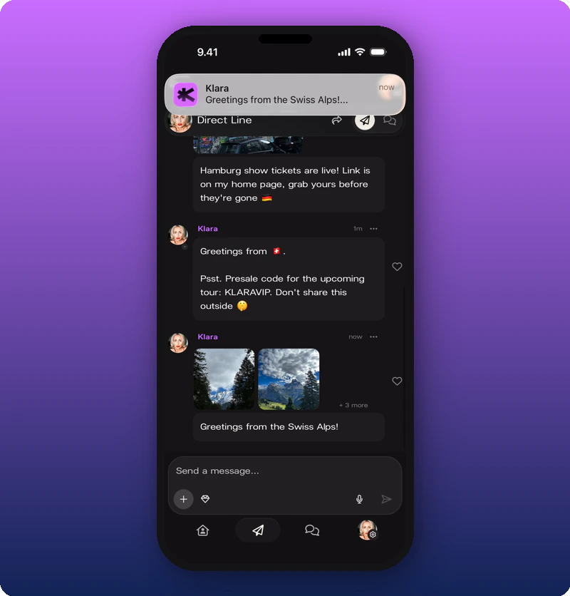 Push notification banner