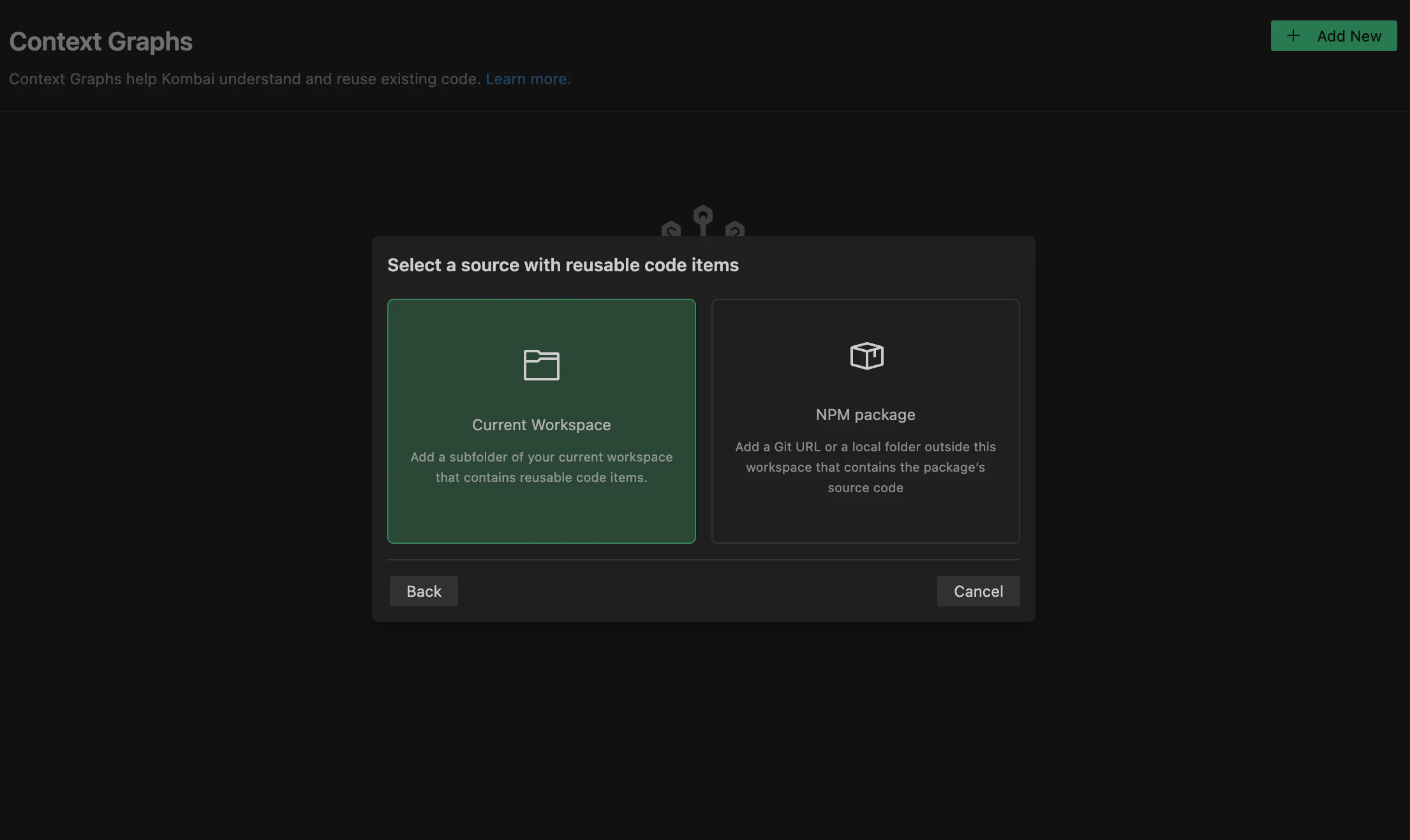 Current Workspace indexing