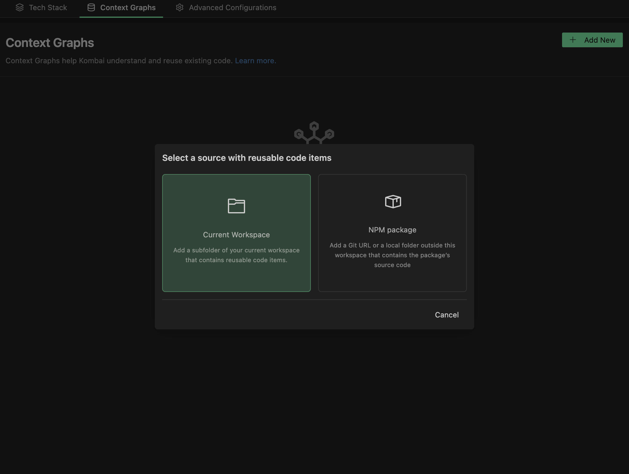 Current Workspace indexing