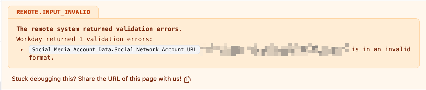 Invalid input error 2