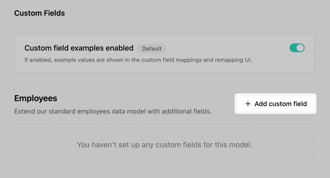 Custom fields empty
state