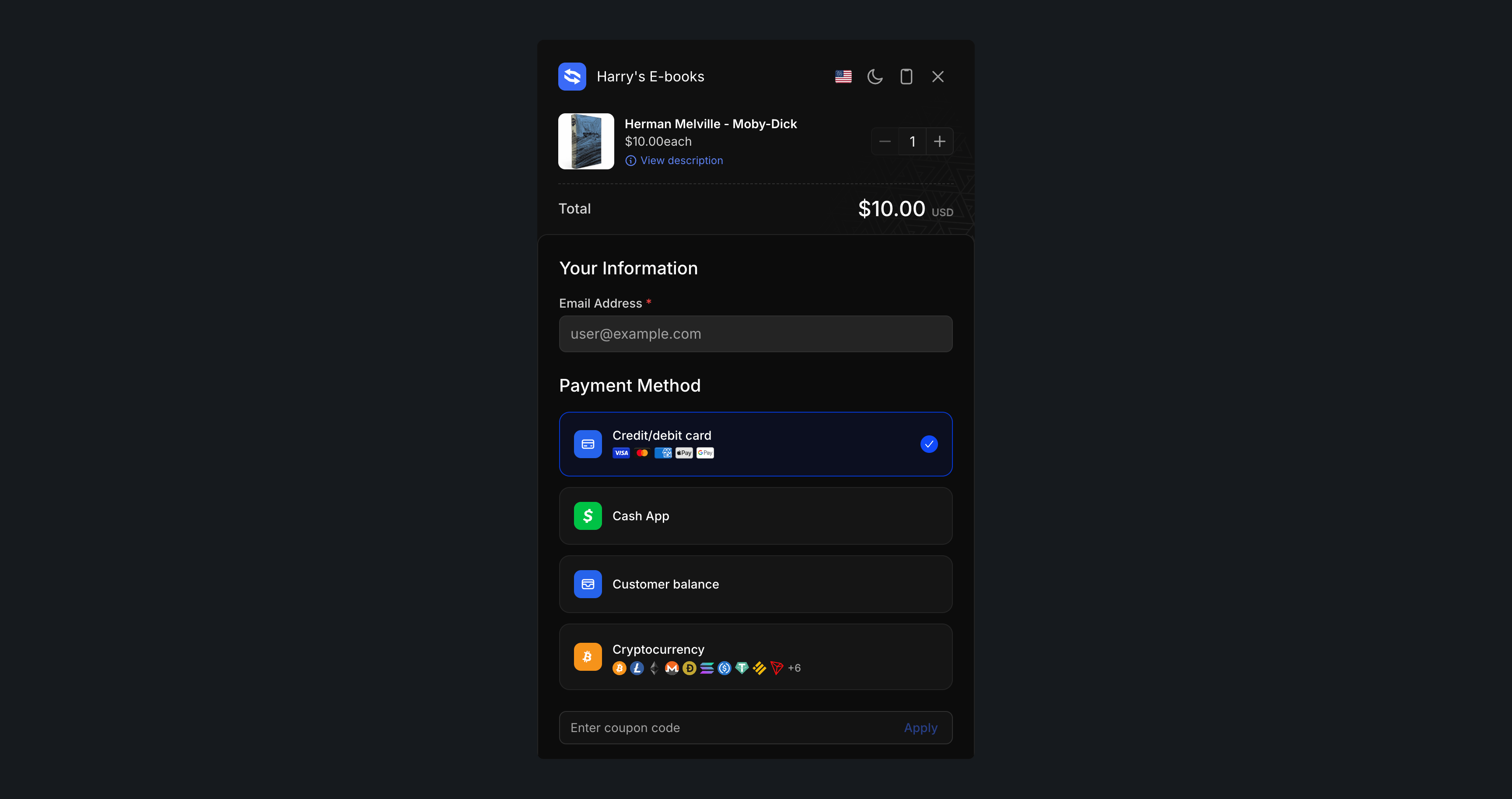 Komerza Embed SDK in action