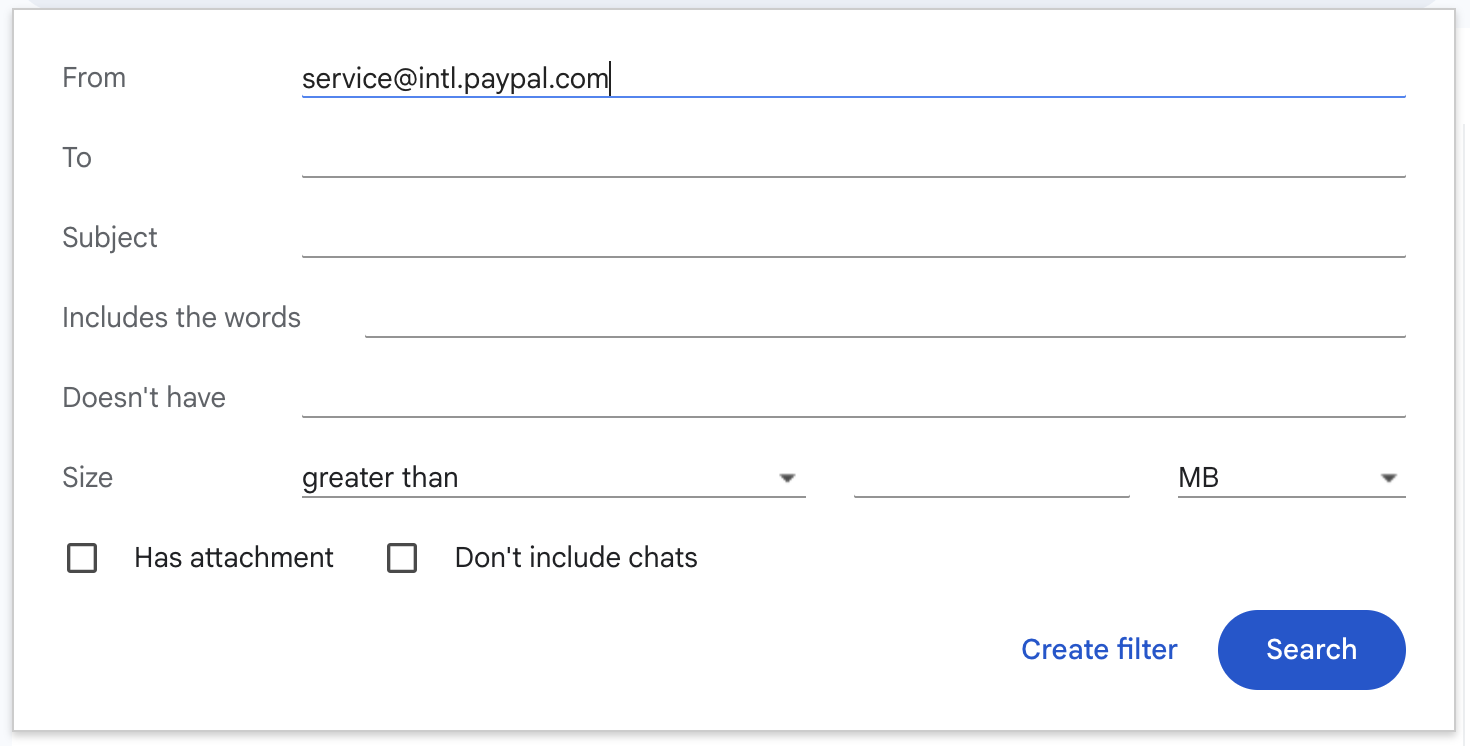 Create Filter Step 1