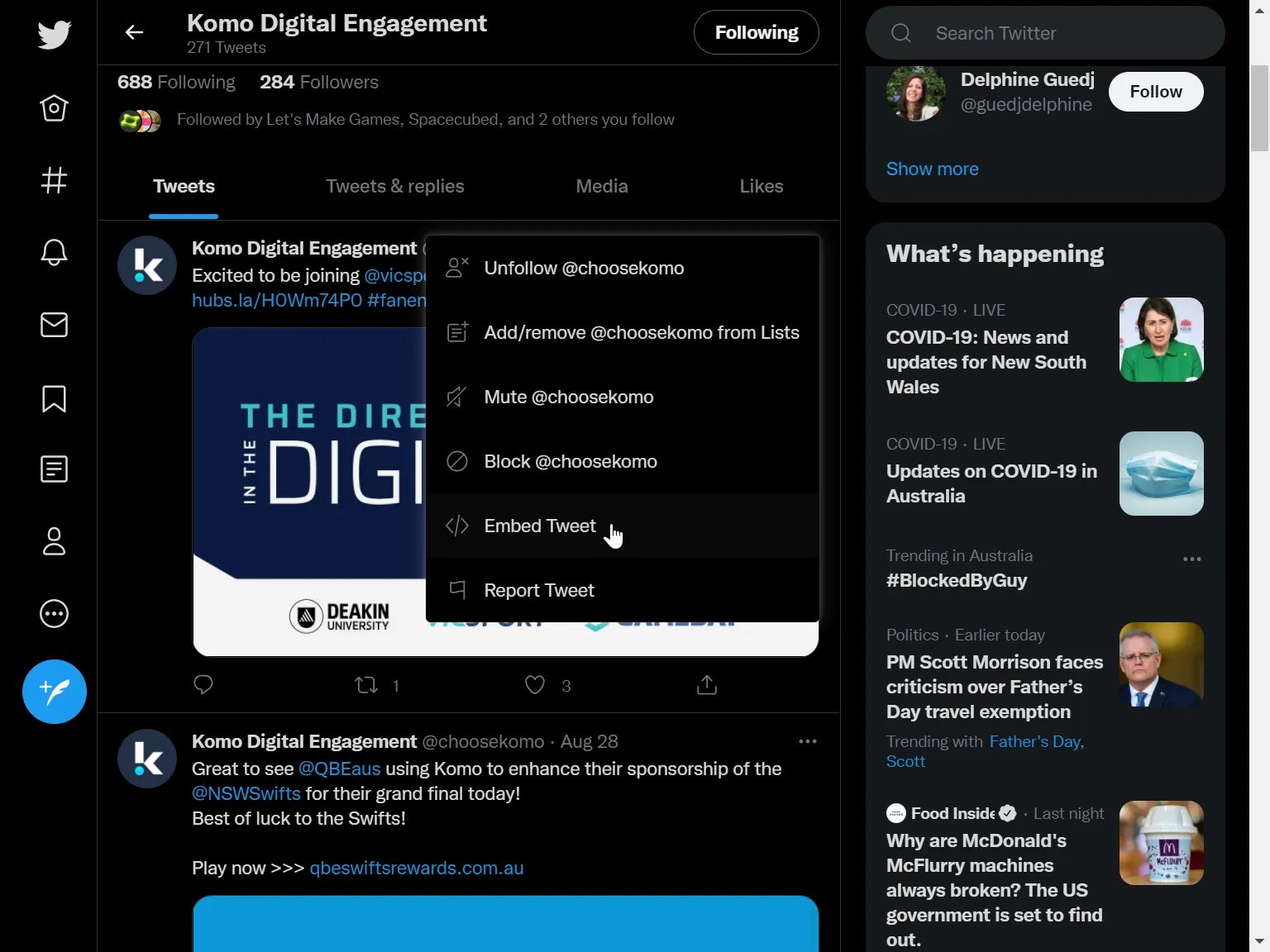 Twitter Card: step 1 — Step 2: Paste the link to the card