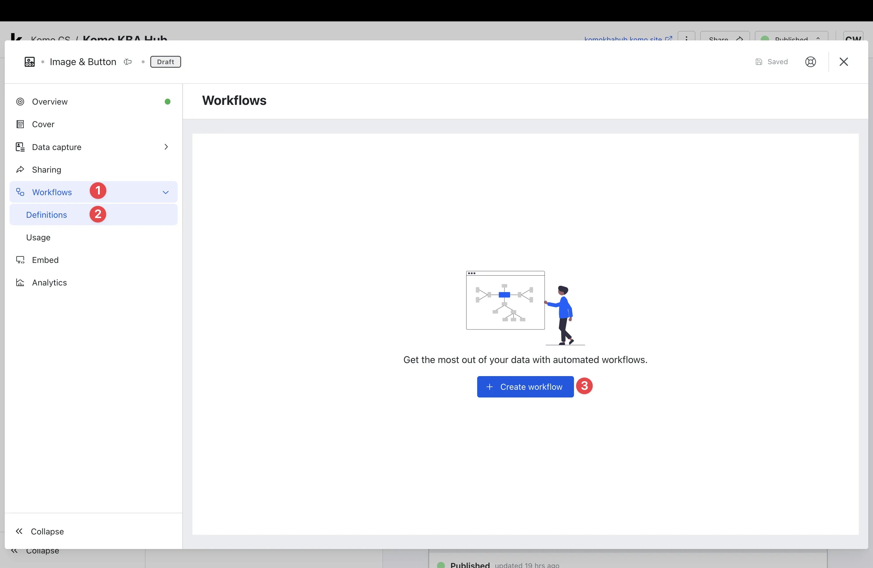 Vault Digital Mastercards: step 3 — Step 3: Build your workflow
