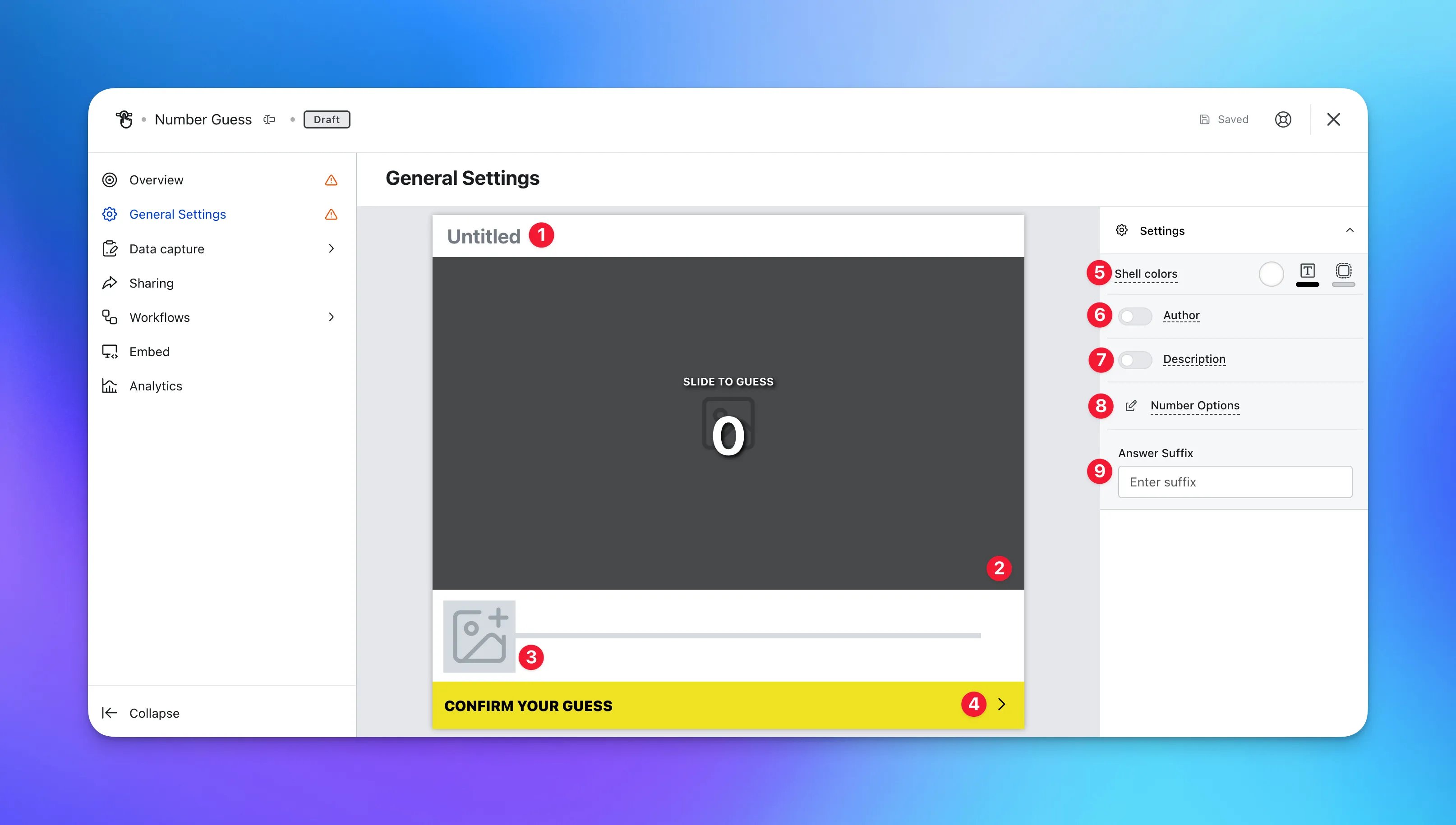 Number Guess: step 2 — Step 2: Configure your Settings