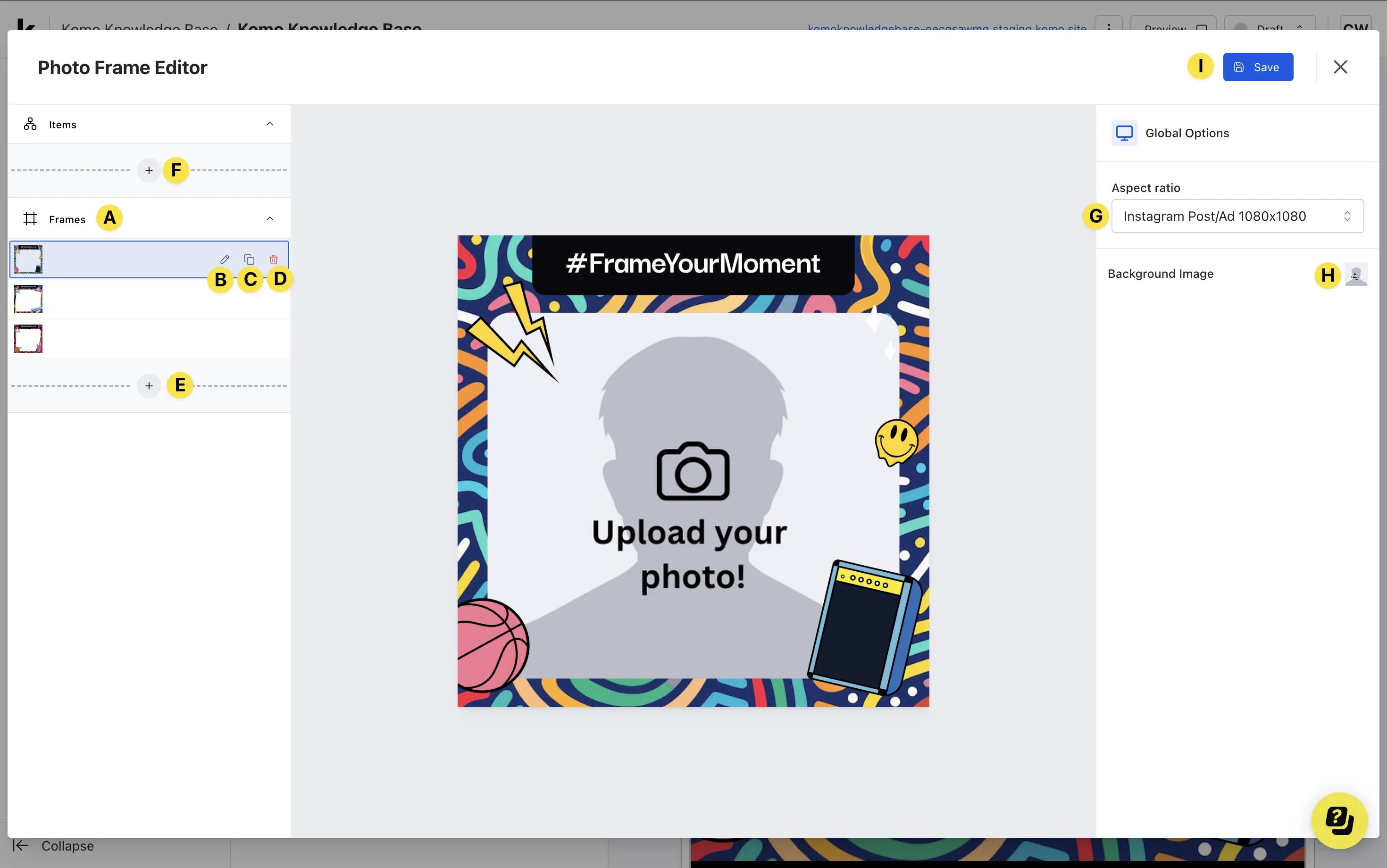 Photo Frame: option a — Step 2: Build out your card