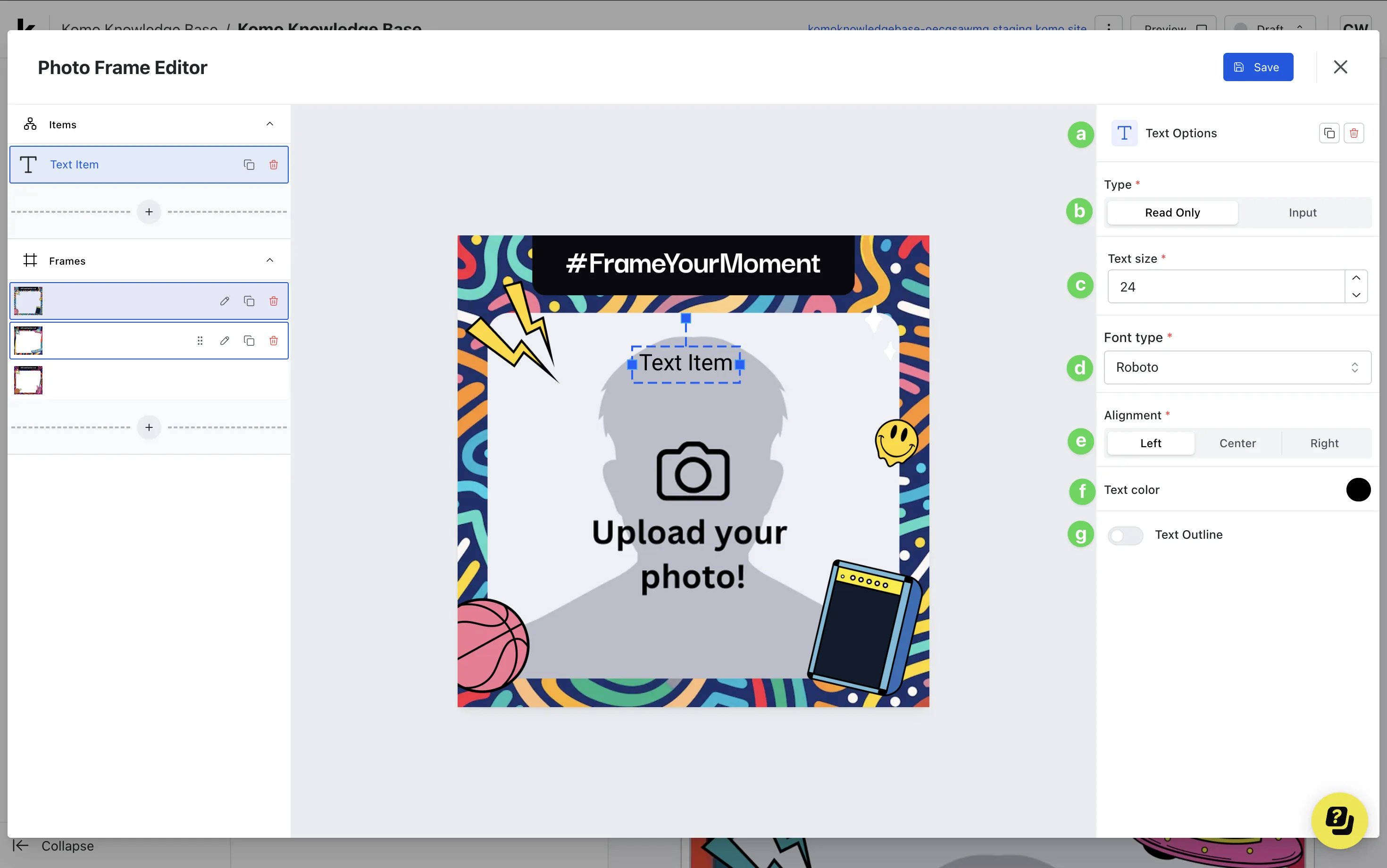 Photo Frame: step 2: Build out your card