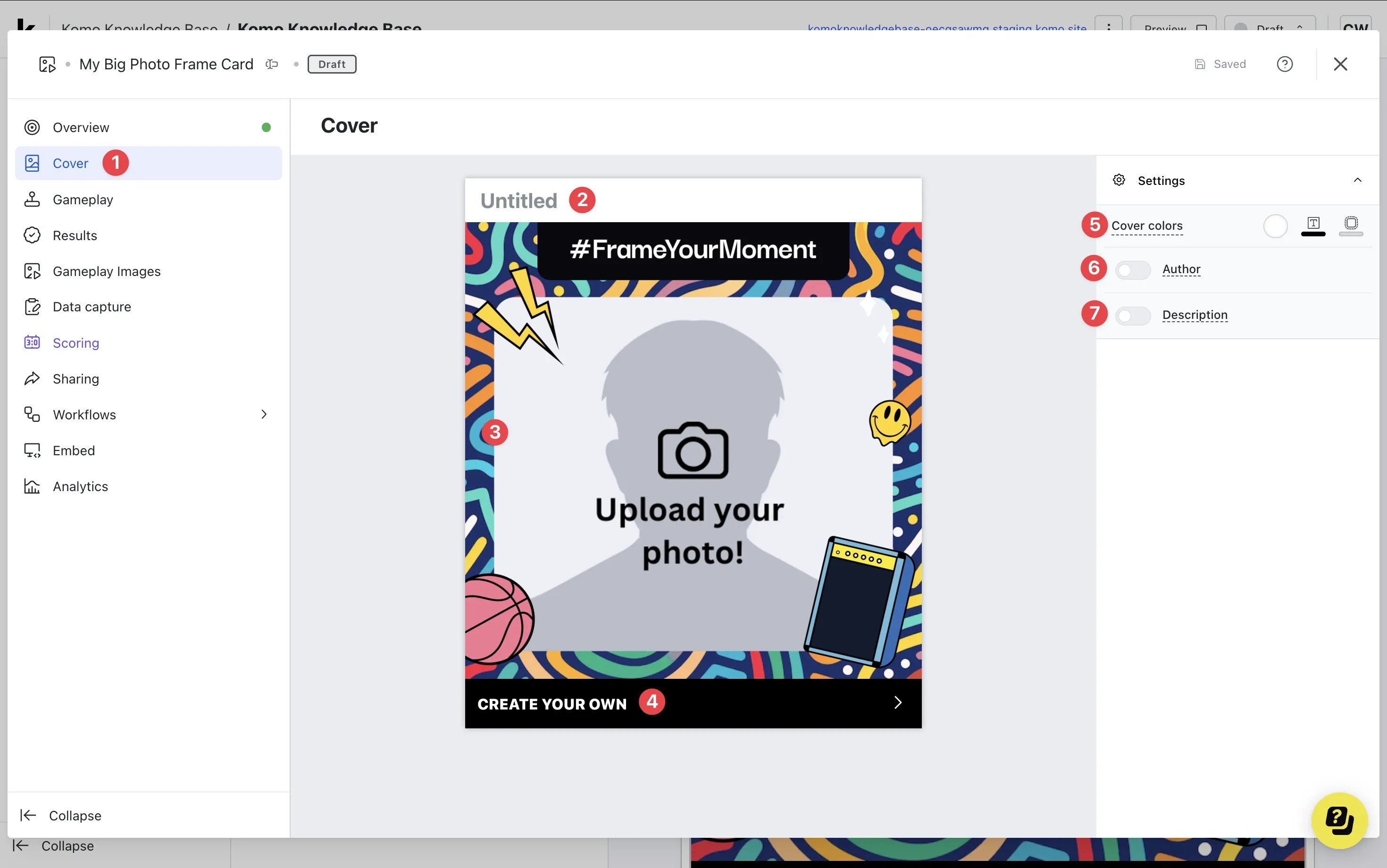 Photo Frame: step 2 — Step 2: Build out your card