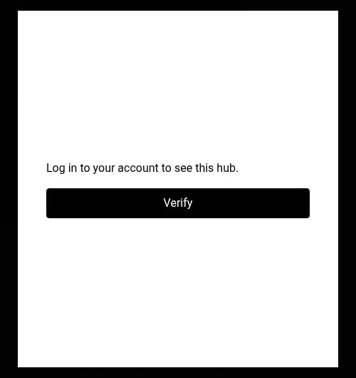 Access Policies: Sdk gate with Instant authentication off, showing the description and Verify button in an embed