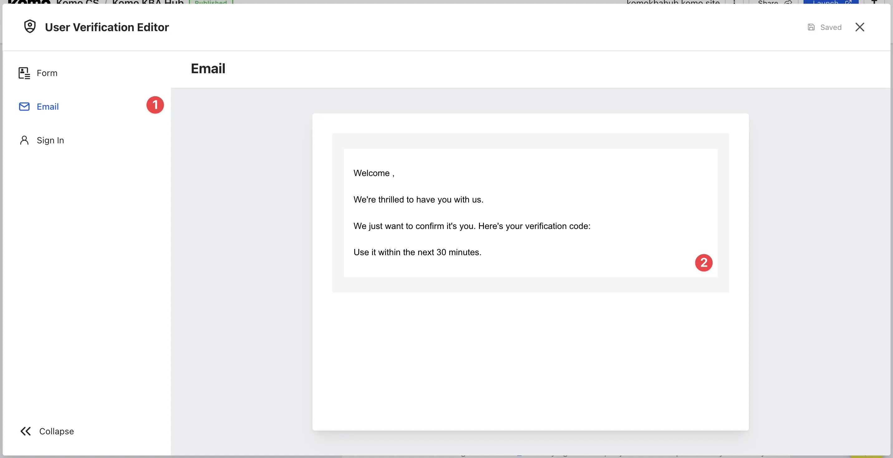 Contact Verification: step 3 — Step 3: Design Verification Email