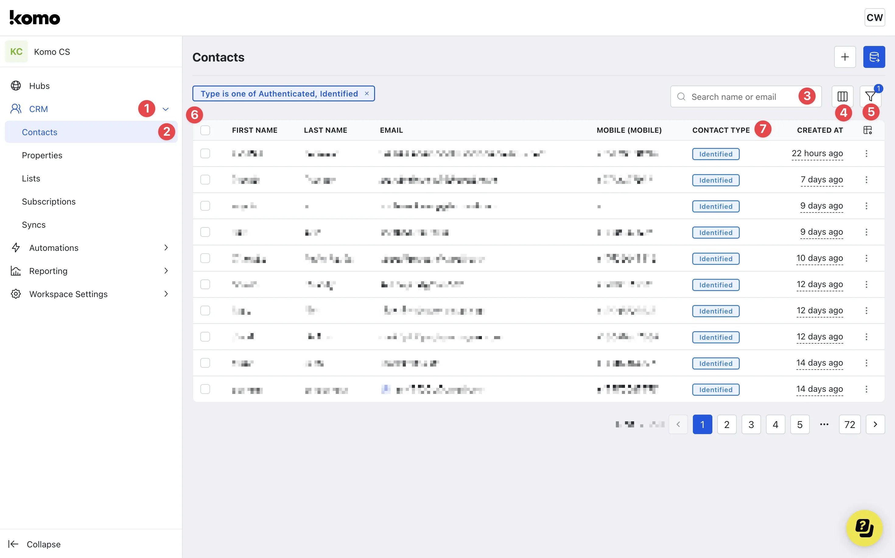 Contacts: step 1 — Step 1: Using the Contacts features
