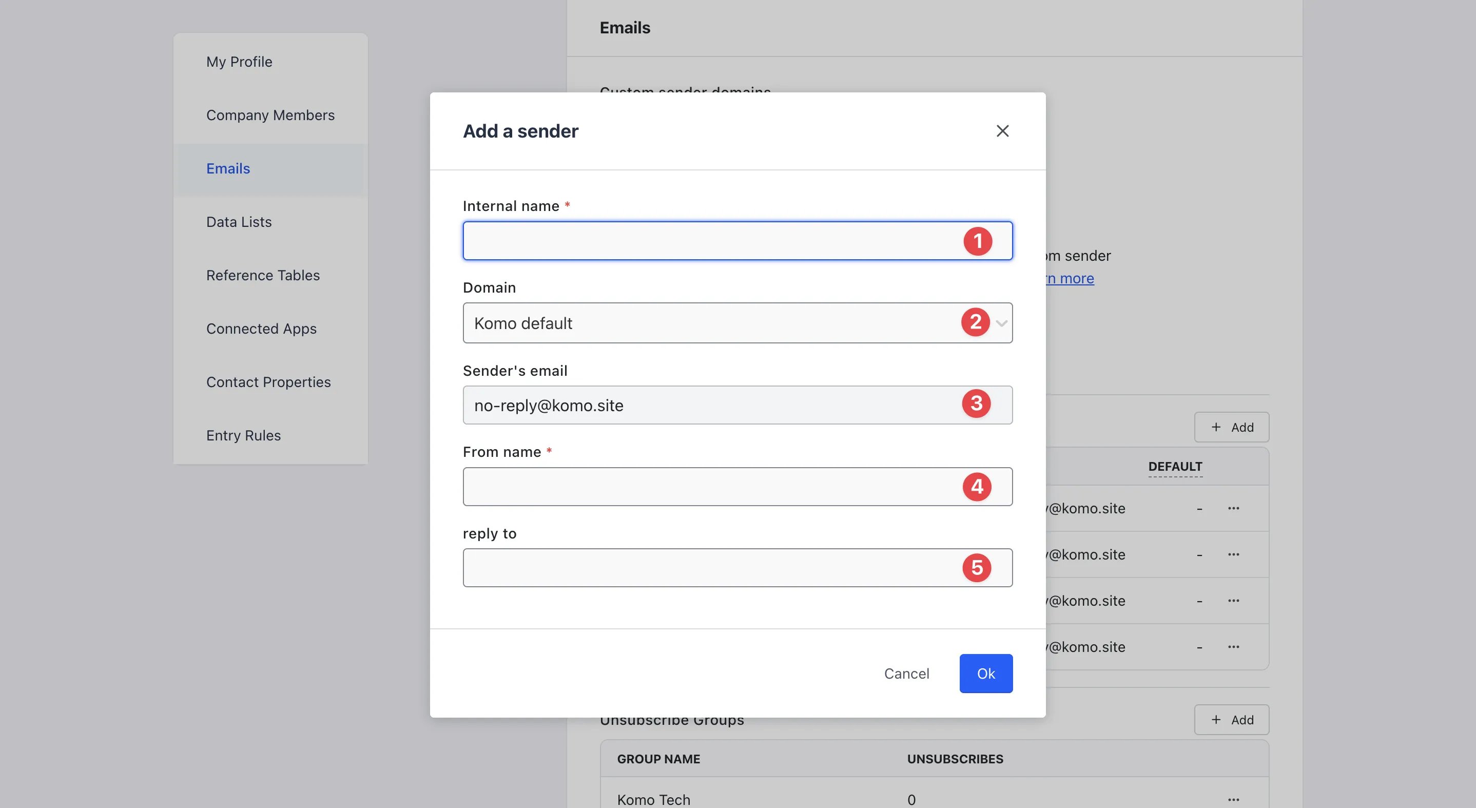Custom Email Sender Names: step 4 — Step 4: Add your sender name