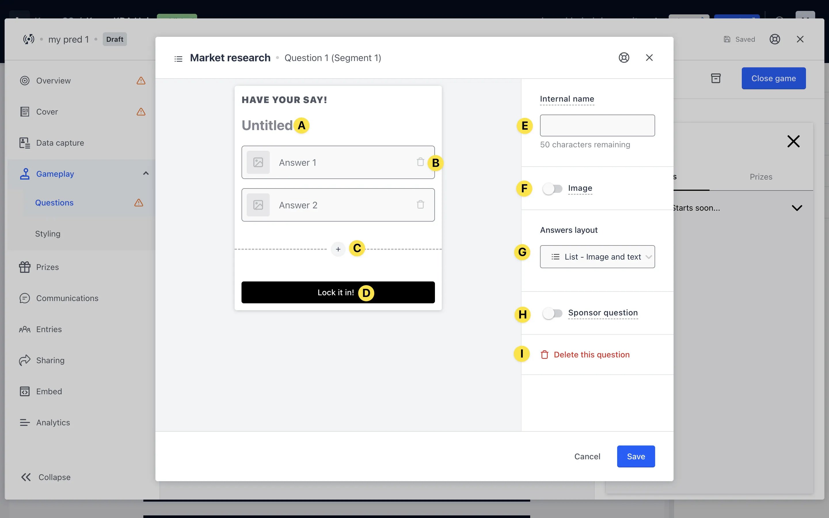 Live Predictor (Basic): option a — Step 4: Create a Segment
