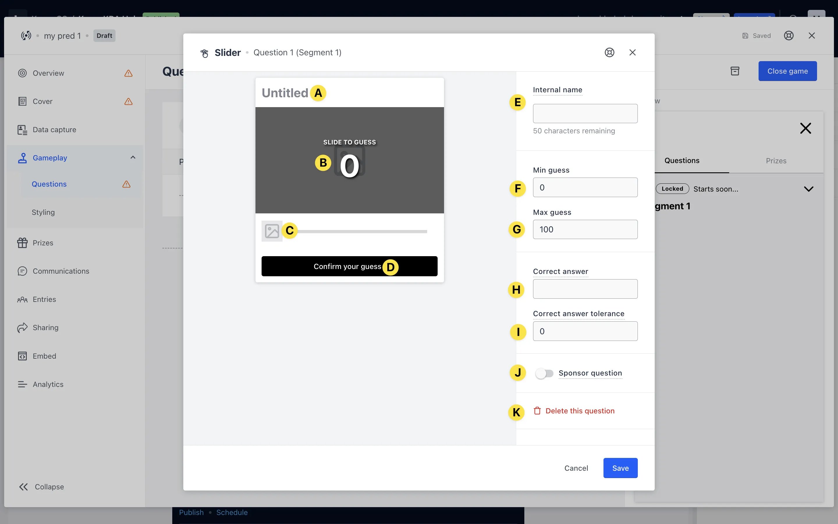 Live Predictor (Basic): option a — Step 4: Create a Segment