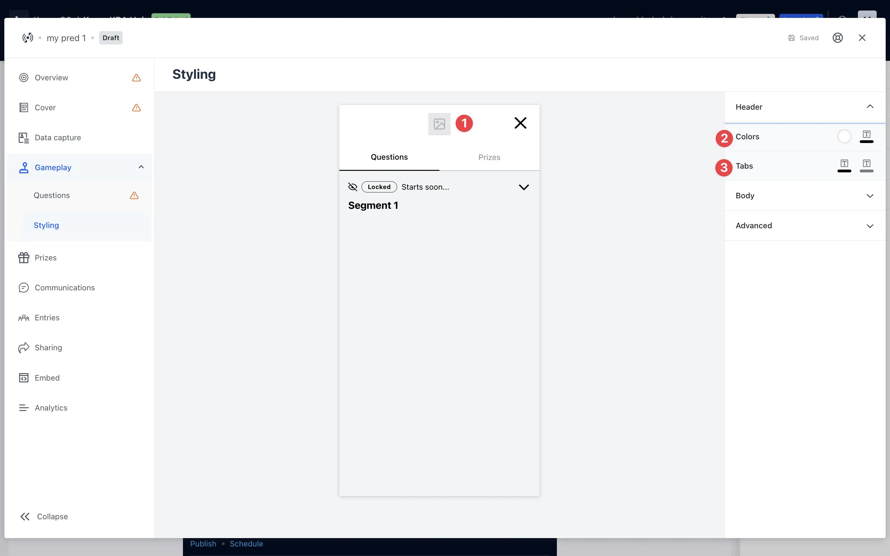 Live Predictor (Basic): step 6 — Step 6: Style your card