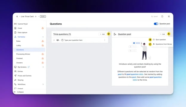 Live Trivia: option a — Step 7: Write your questions