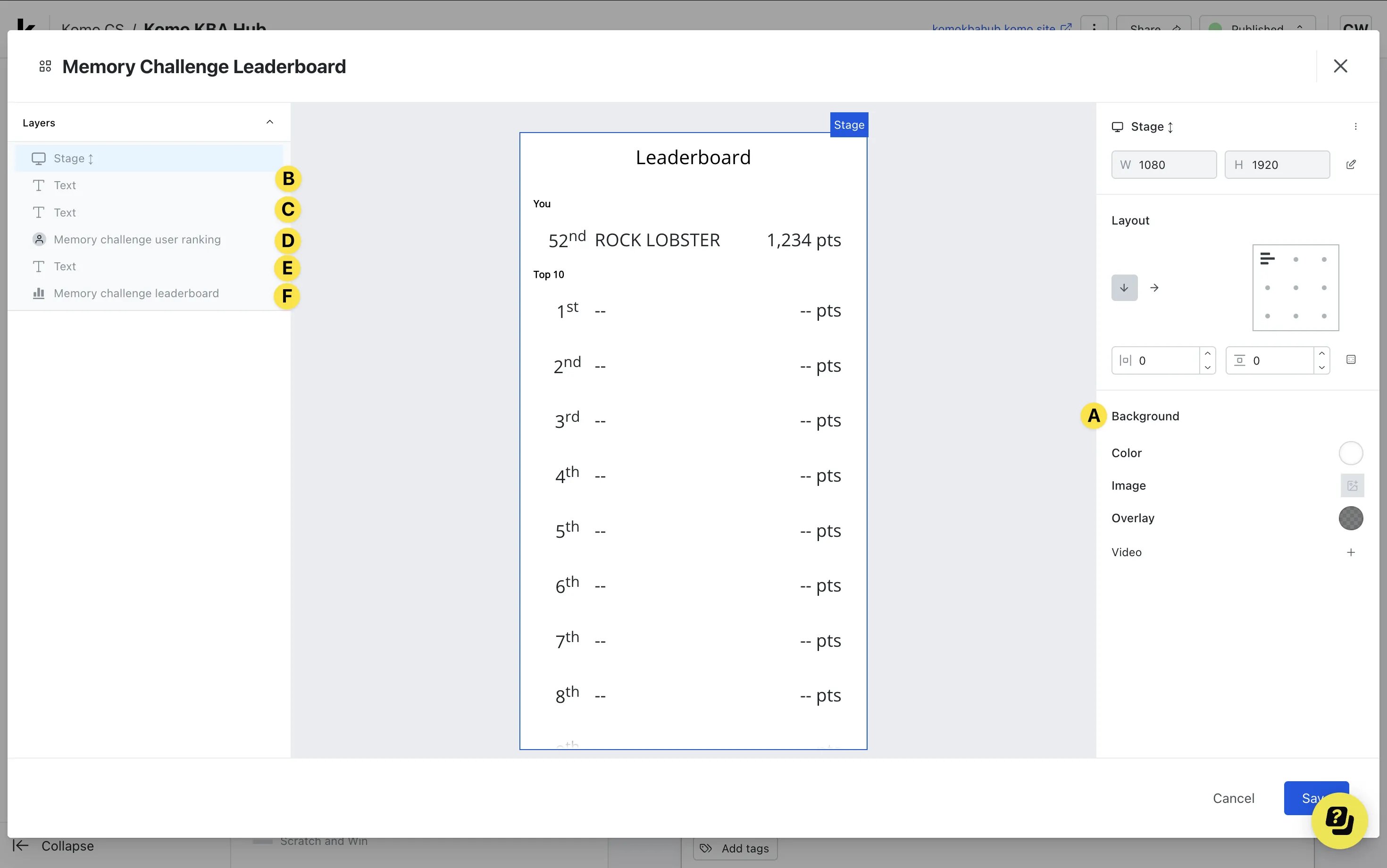 Memory Challenge: option a — Step 7: Attach a Leaderboard (Optional)