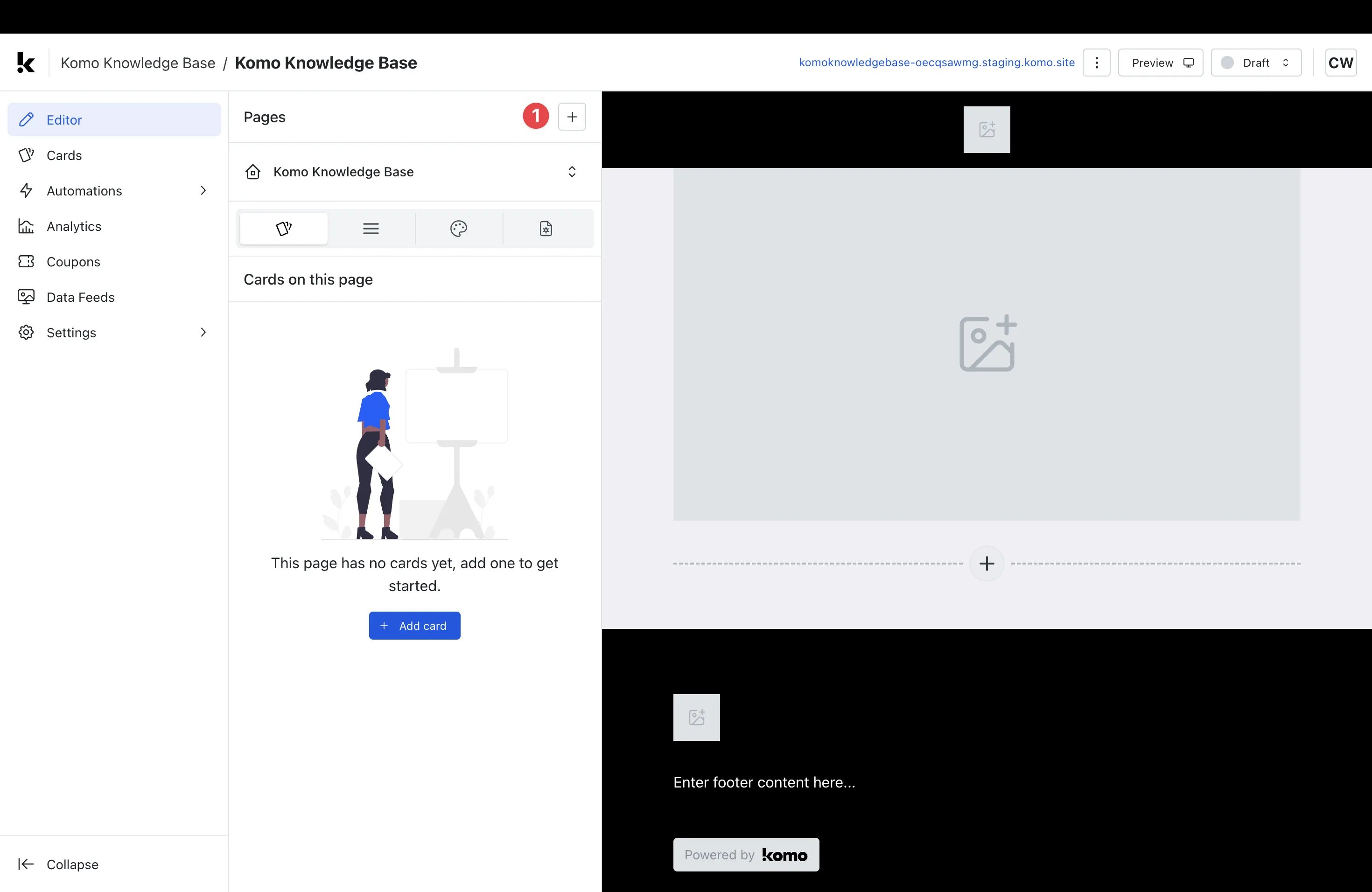 Multi-page Hubs: step 2 — Step 2: Add additional pages