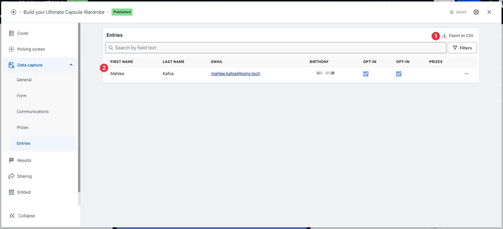 Read me when your competition ends!: downloading Entries