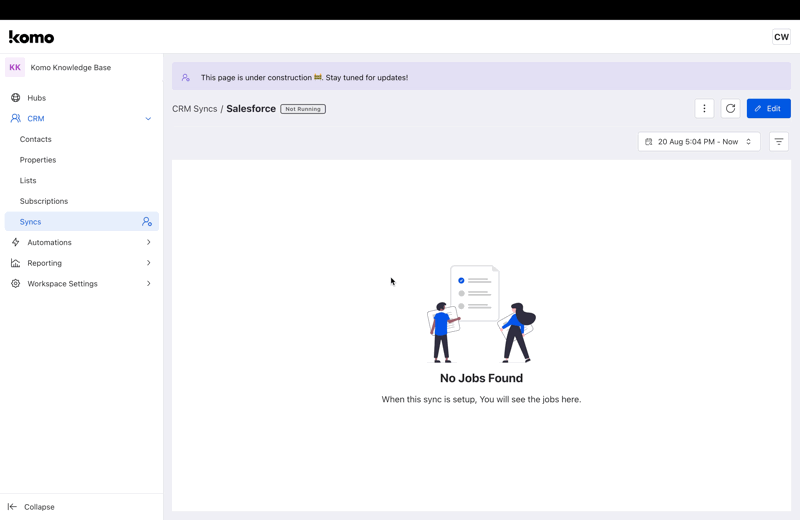 Salesforce — CRM Contact Sync: step 4 — Step 4: Run the CRM Sync