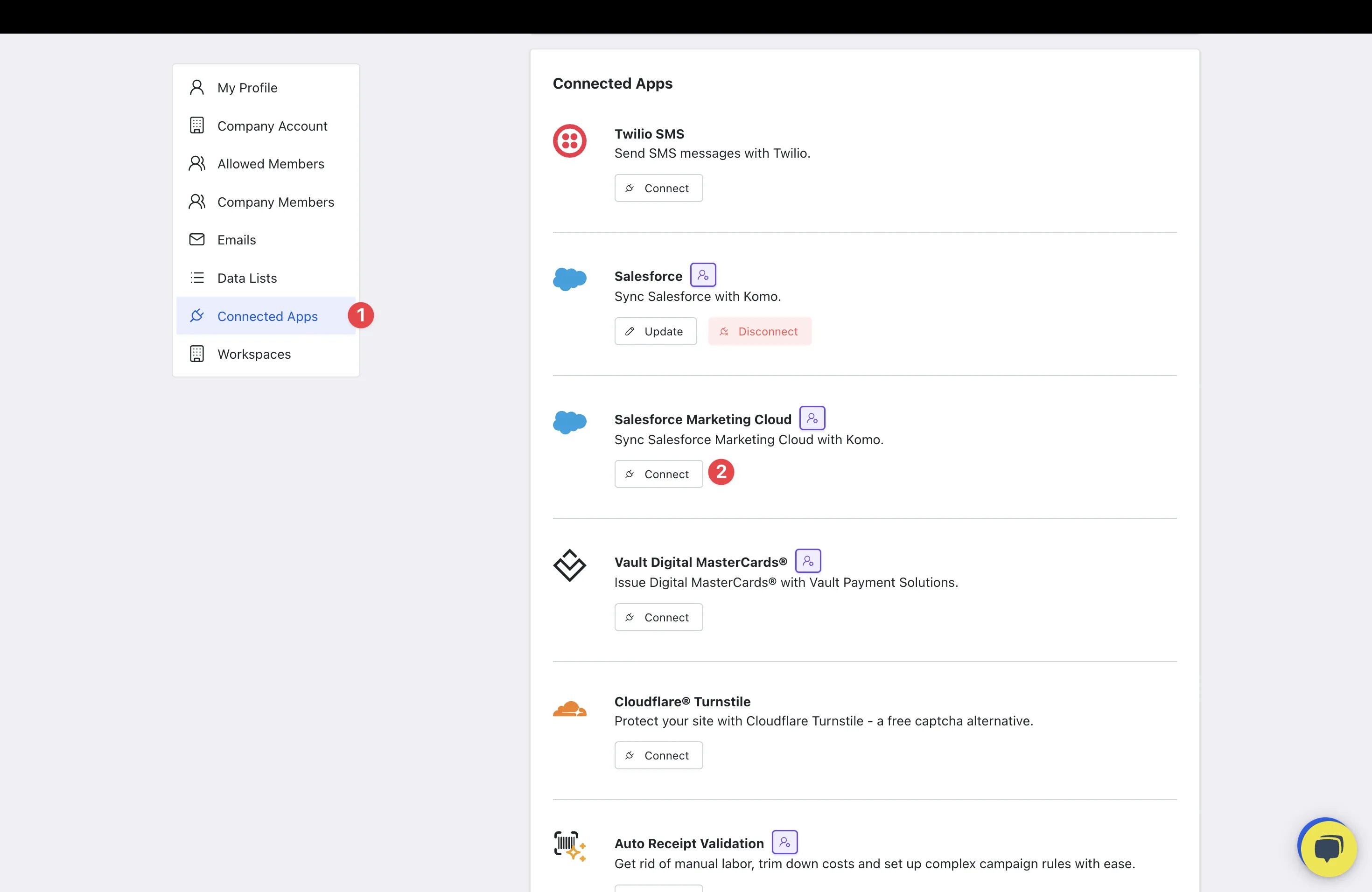 Salesforce Marketing Cloud — CRM Contact Sync: step 1 — Step 1: Connect to Marketing Cloud and Create a Data Extension