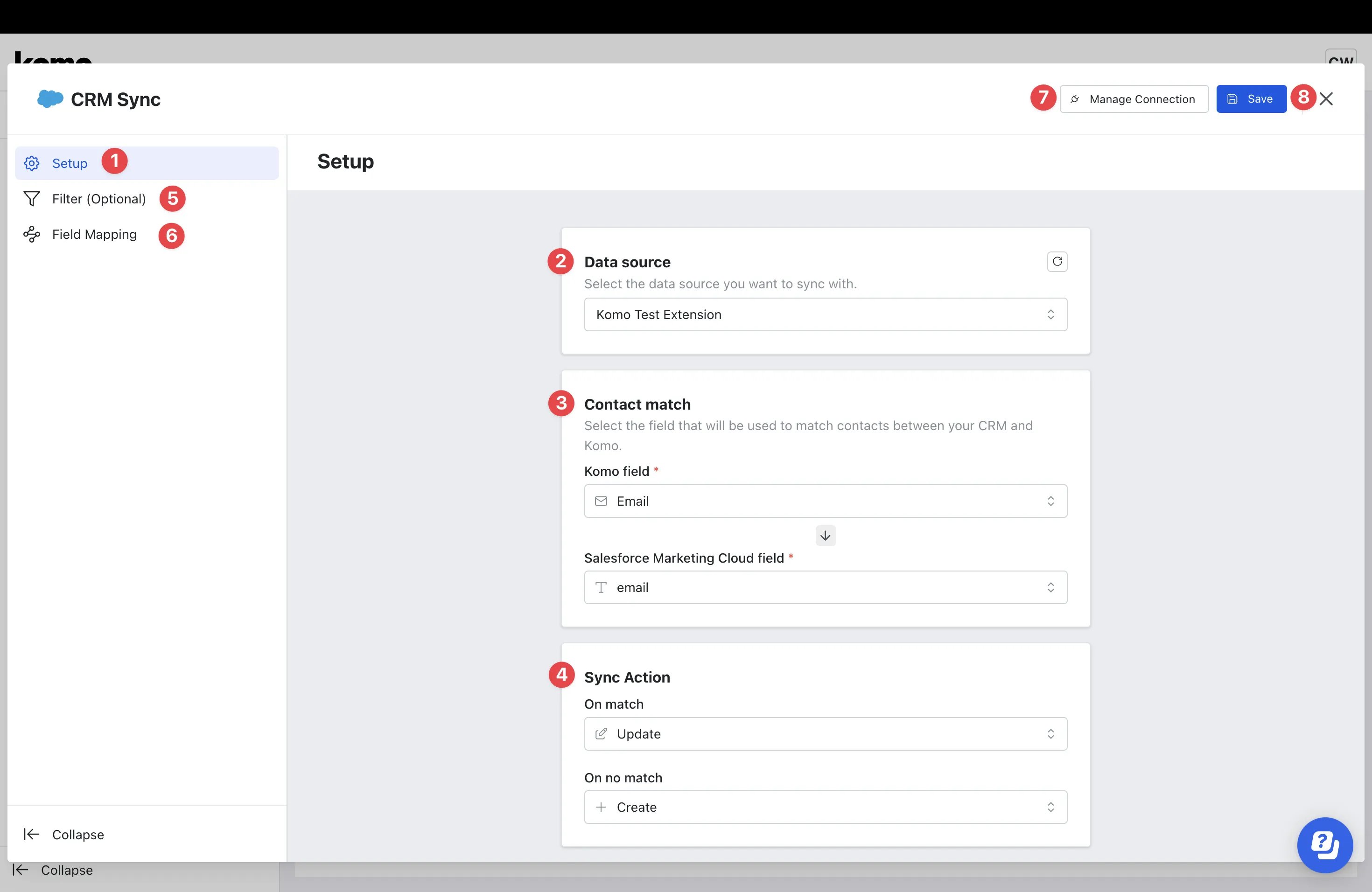 Salesforce Marketing Cloud — CRM Contact Sync: option b — Step 3: Complete Sync configuration