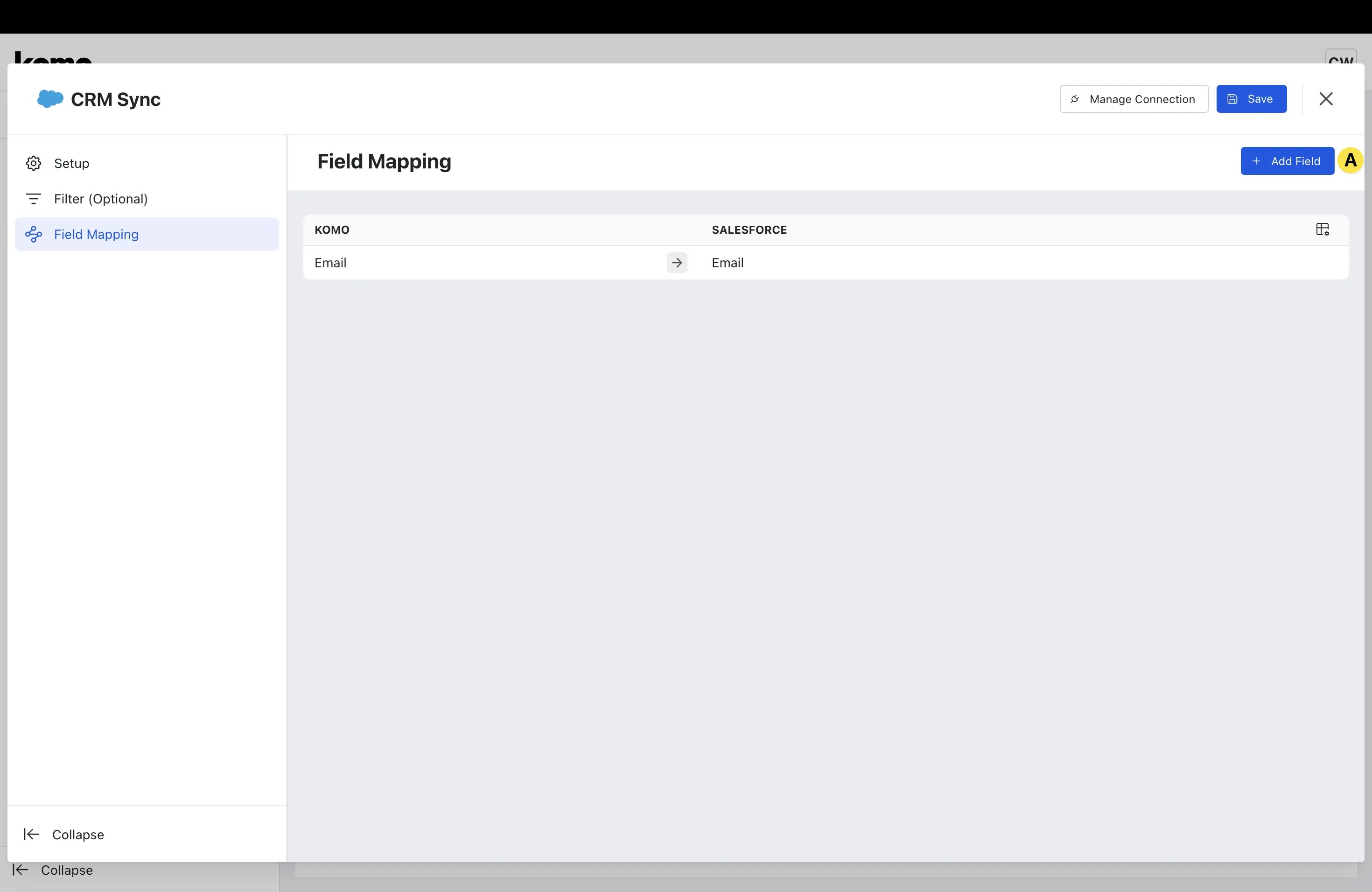 Salesforce Marketing Cloud — CRM Contact Sync: step 3: Complete Sync configuration