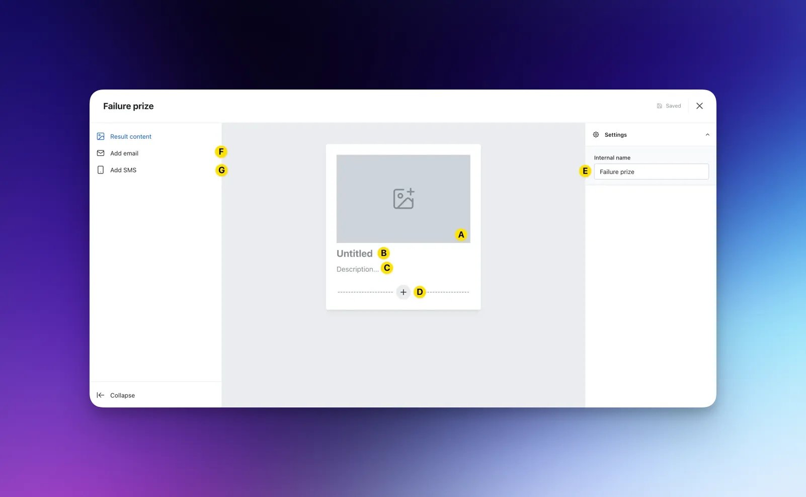 Scratch and Win: option a — Step 5: Set up your Result screens