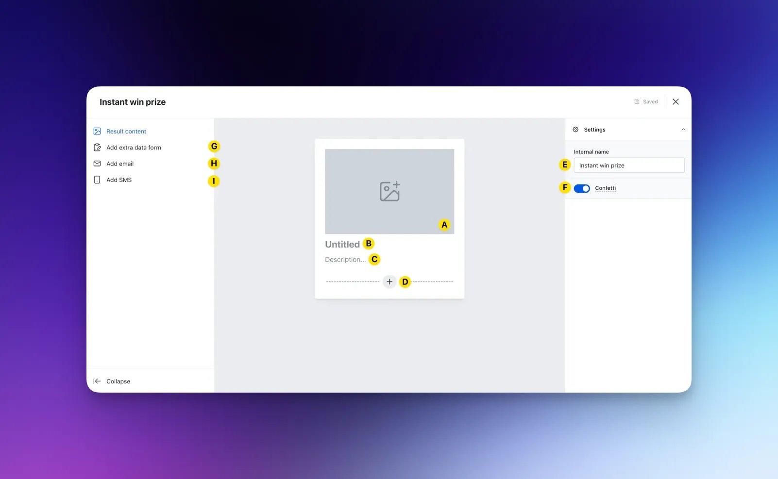 Scratch and Win: option a — Step 5: Set up your Result screens