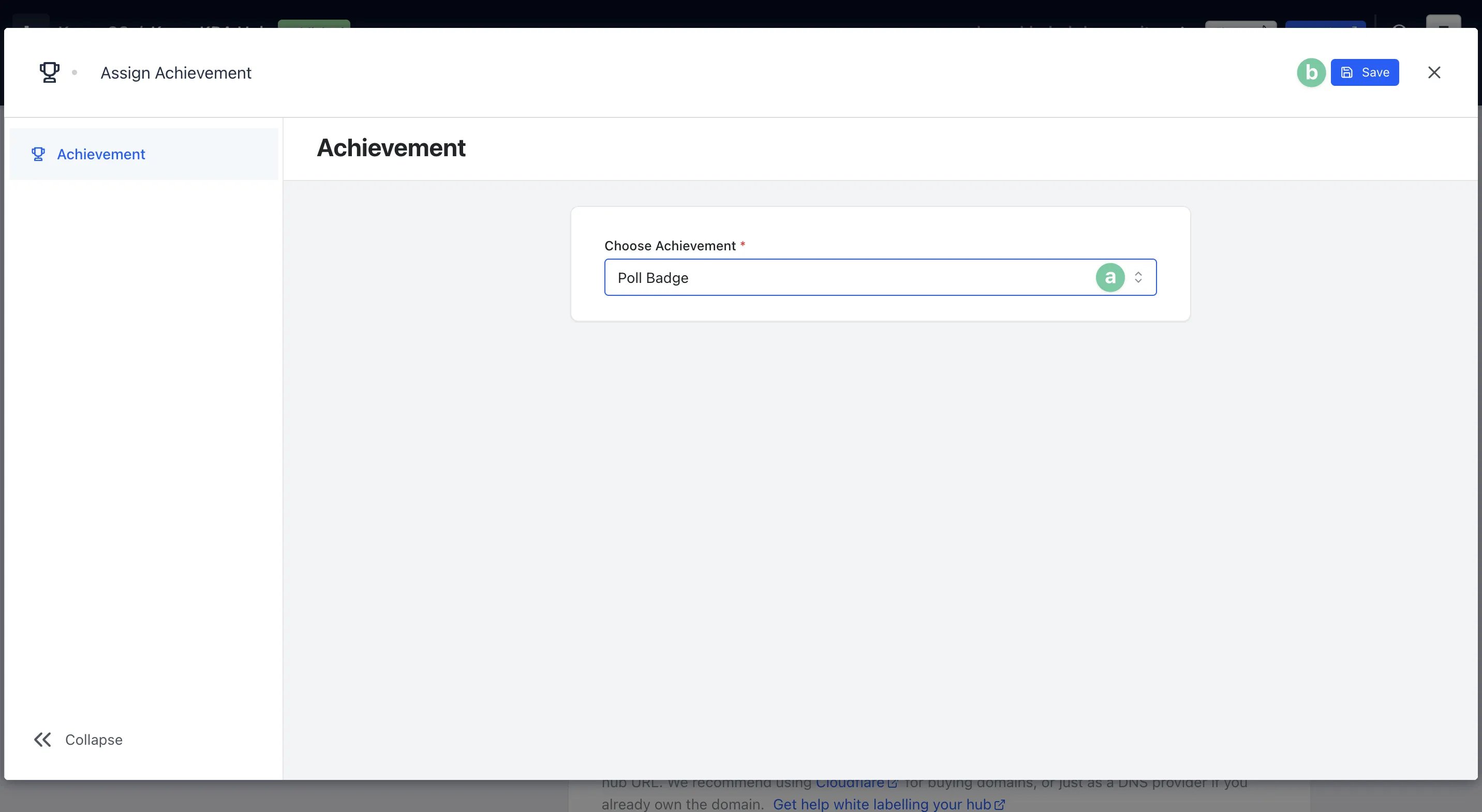Badges and Workflows: option b — Step 7: Create Workflows to Award Badges