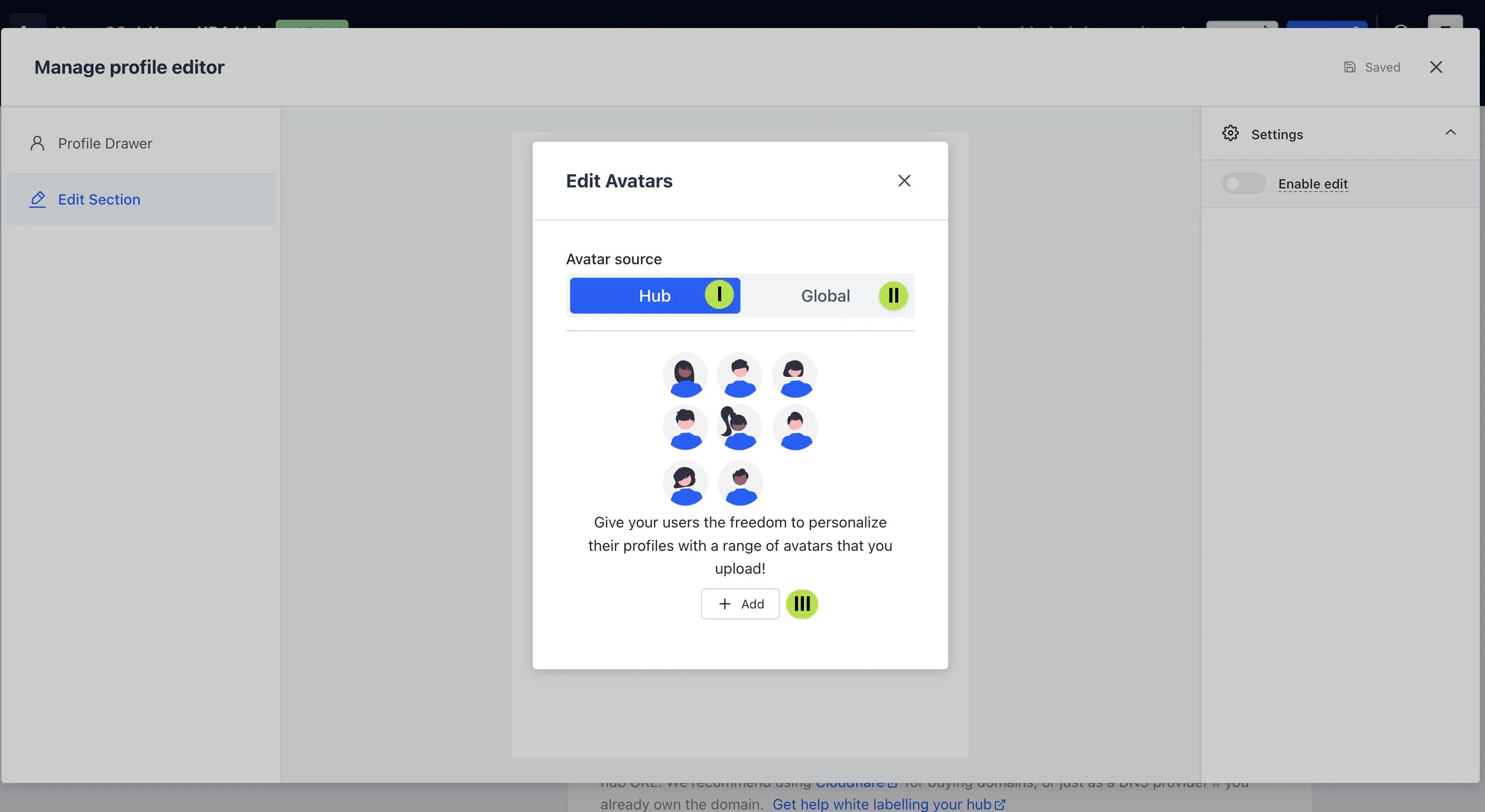 Badges and Workflows: step 8: Enable & Configure Profiles (Optional)
