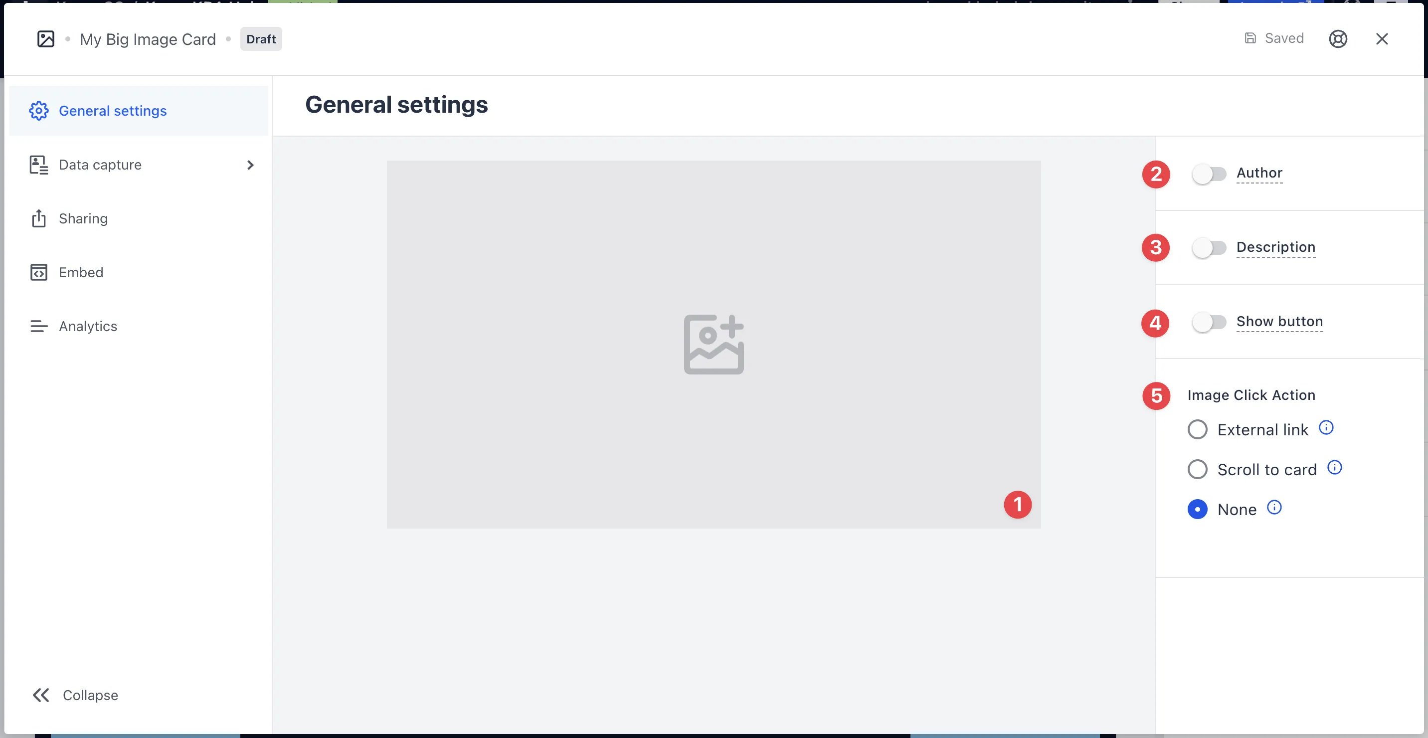 Image Card: step 2 — Step 2: Add your Cover image