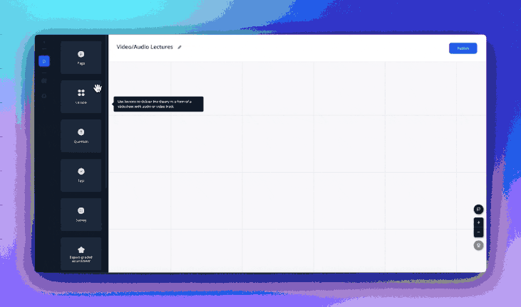 Dragging Lesson element to Course Builder
