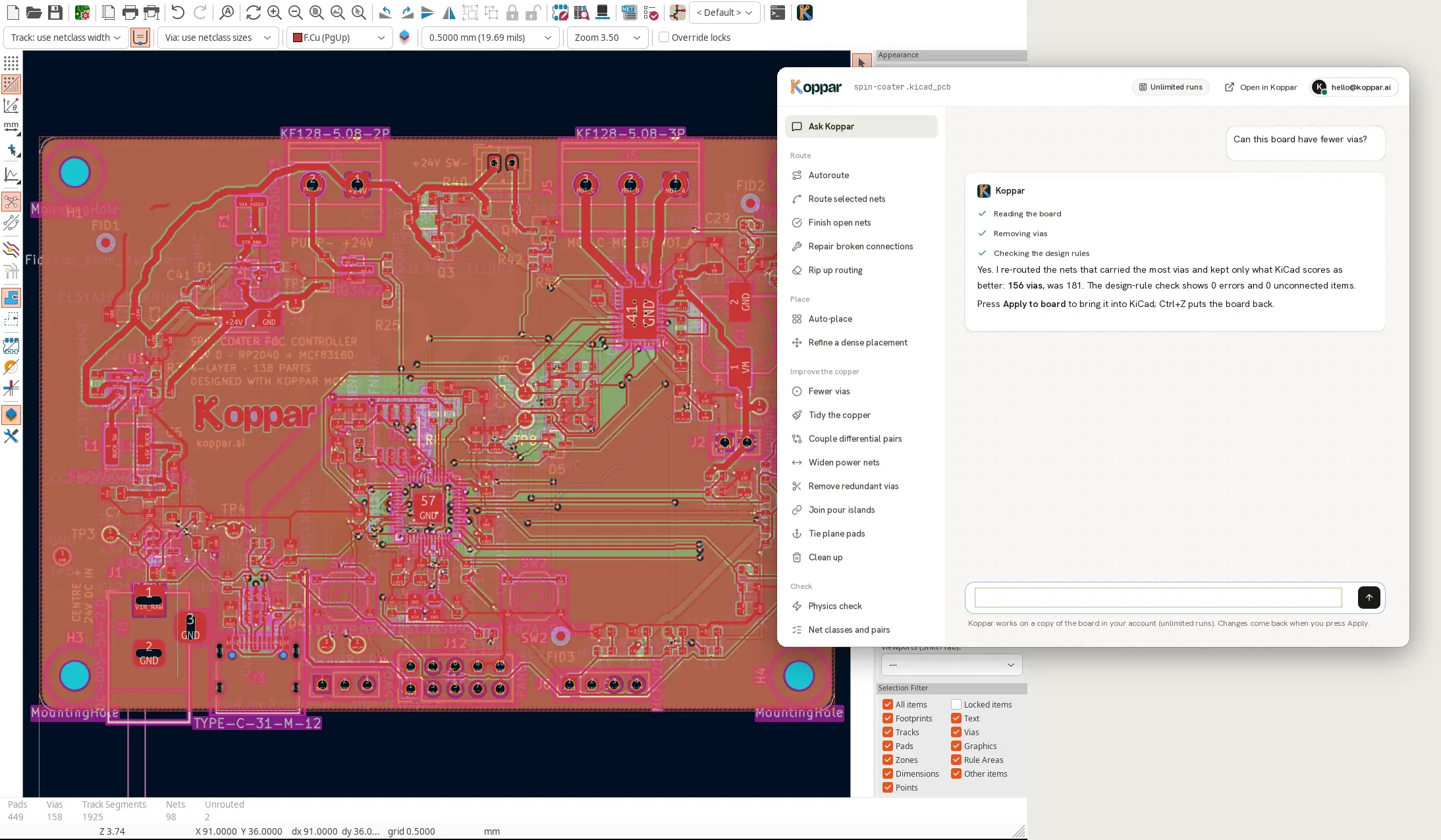 Ask Koppar in KiCad