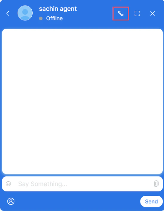 Internal Chat to Call