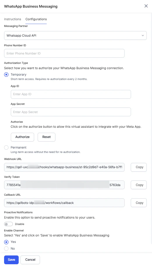 Temporary Authorization