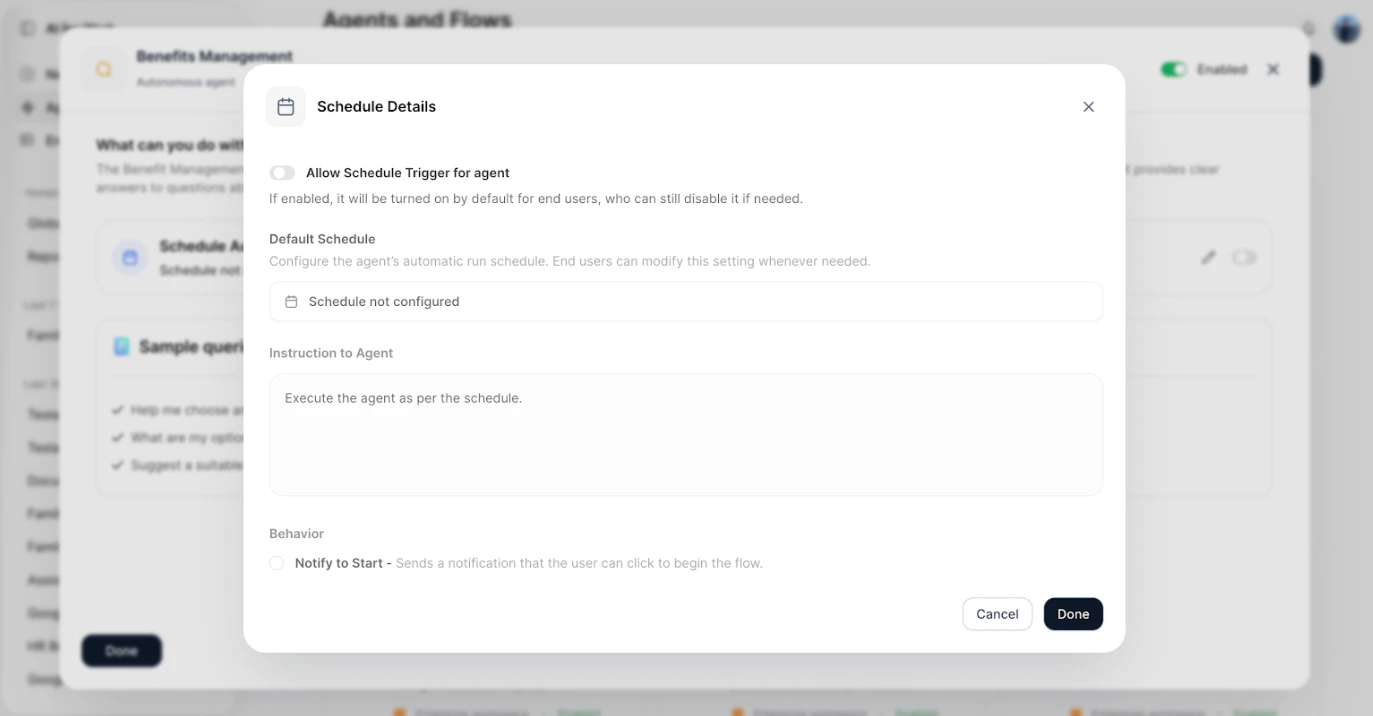 Enable disable scheduler