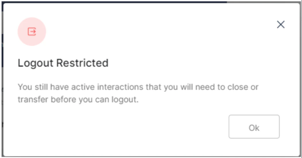 Logout Restricted