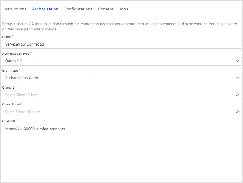 ServiceNow Authorization