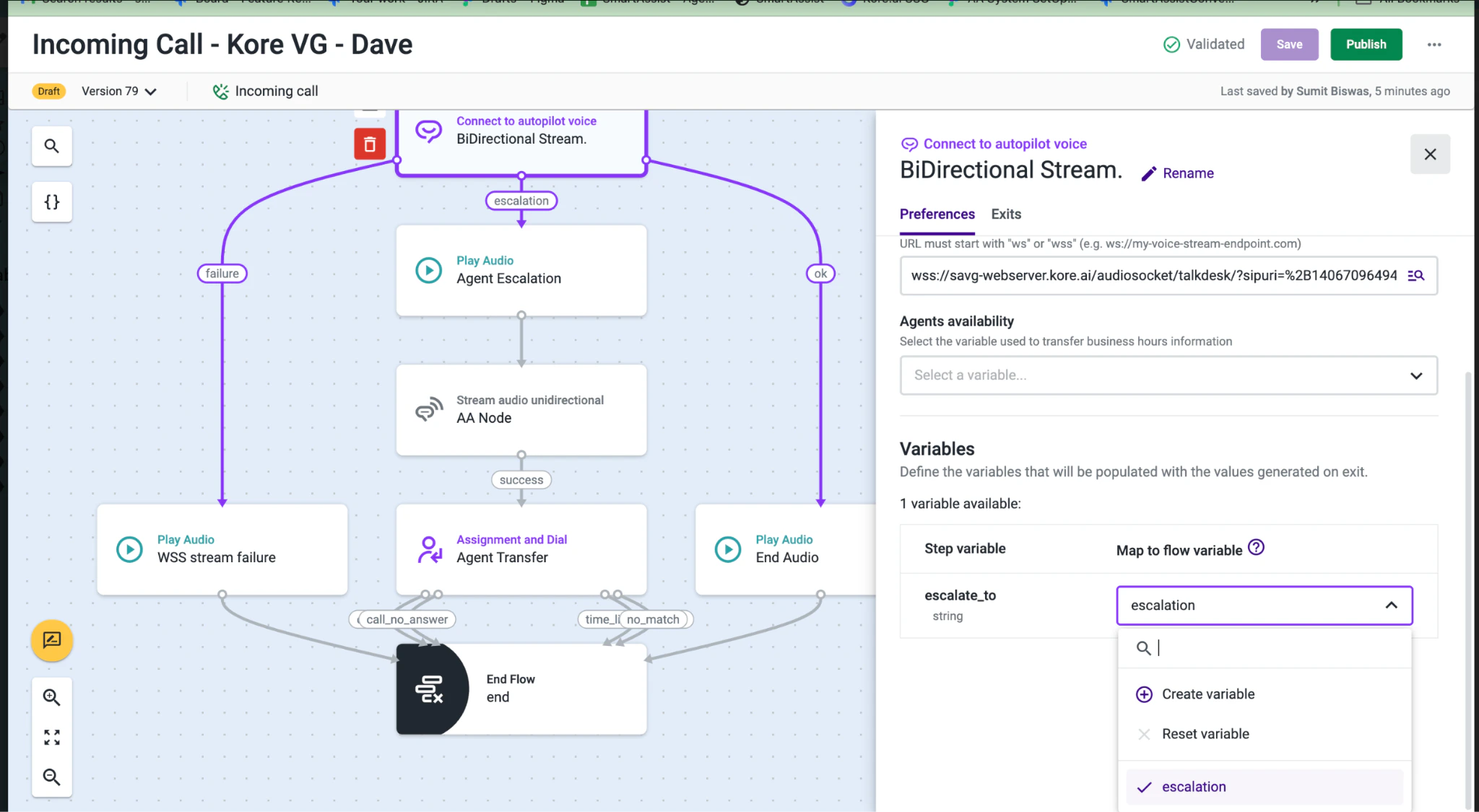 Agent Escalation Node – Preferences Tab