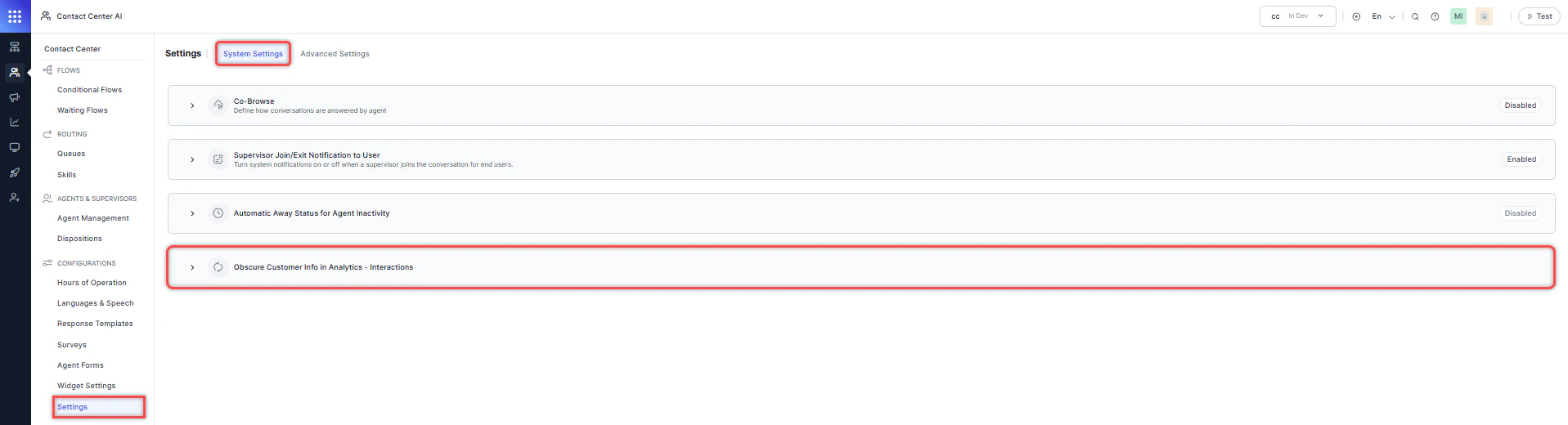 Obscure Customer Info