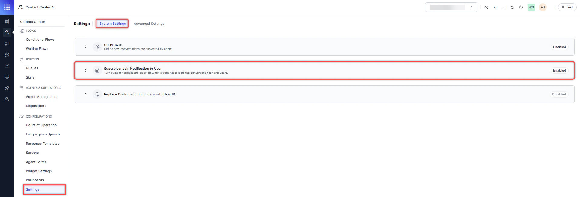 Supervisor Join Notification