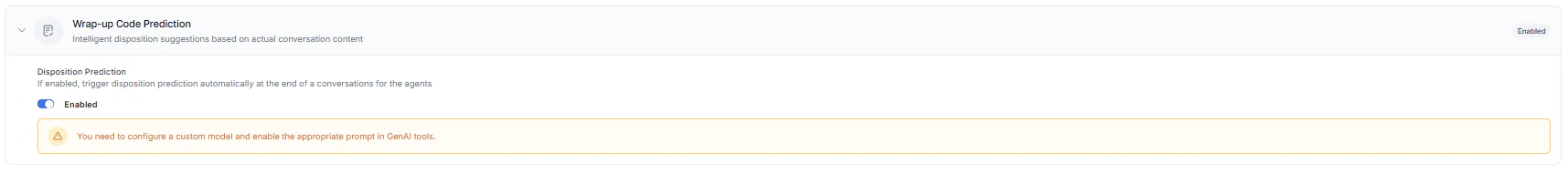 Wrap-up Code Prediction Enabled