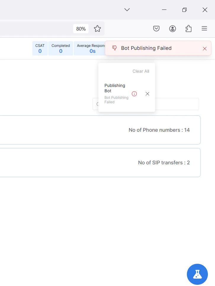 App Publishing Failed
