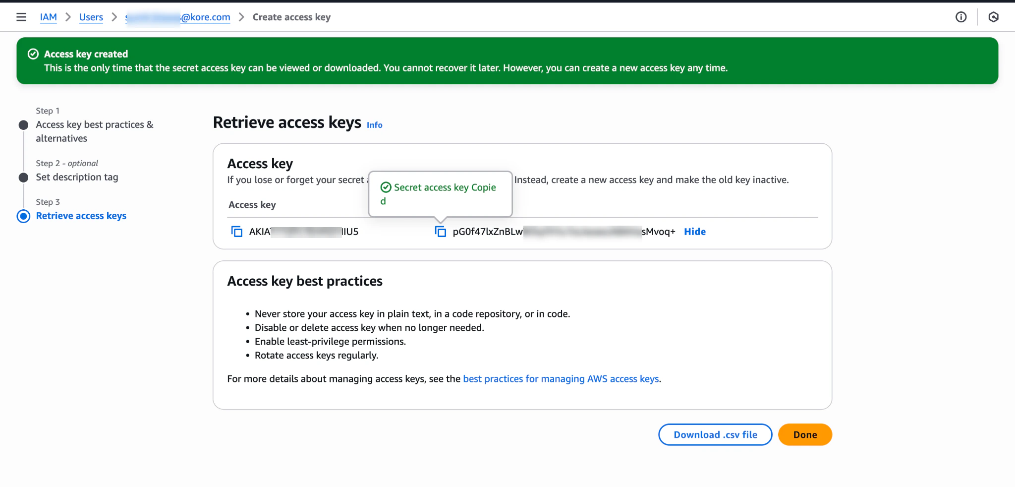 retrieve-access-keys